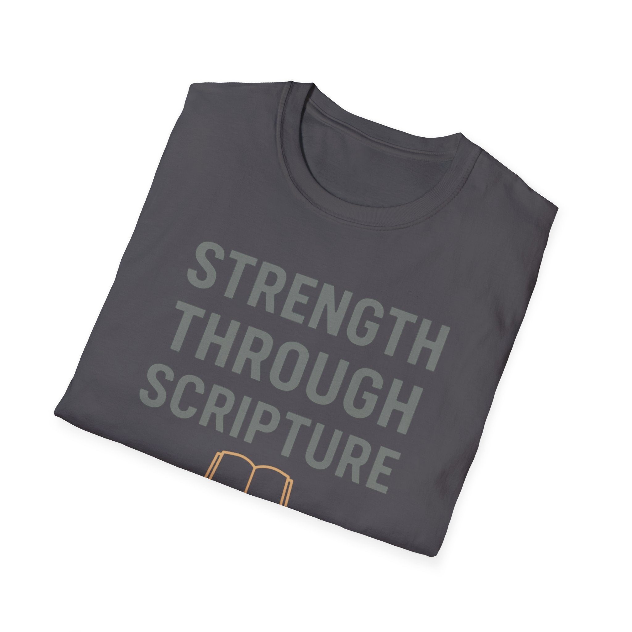 Strength Through Scripture – Bold Faith & Fitness Statement Tshirt
