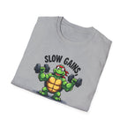 Slow Gains, Big Results – Turtle Power Edition T-Shirt