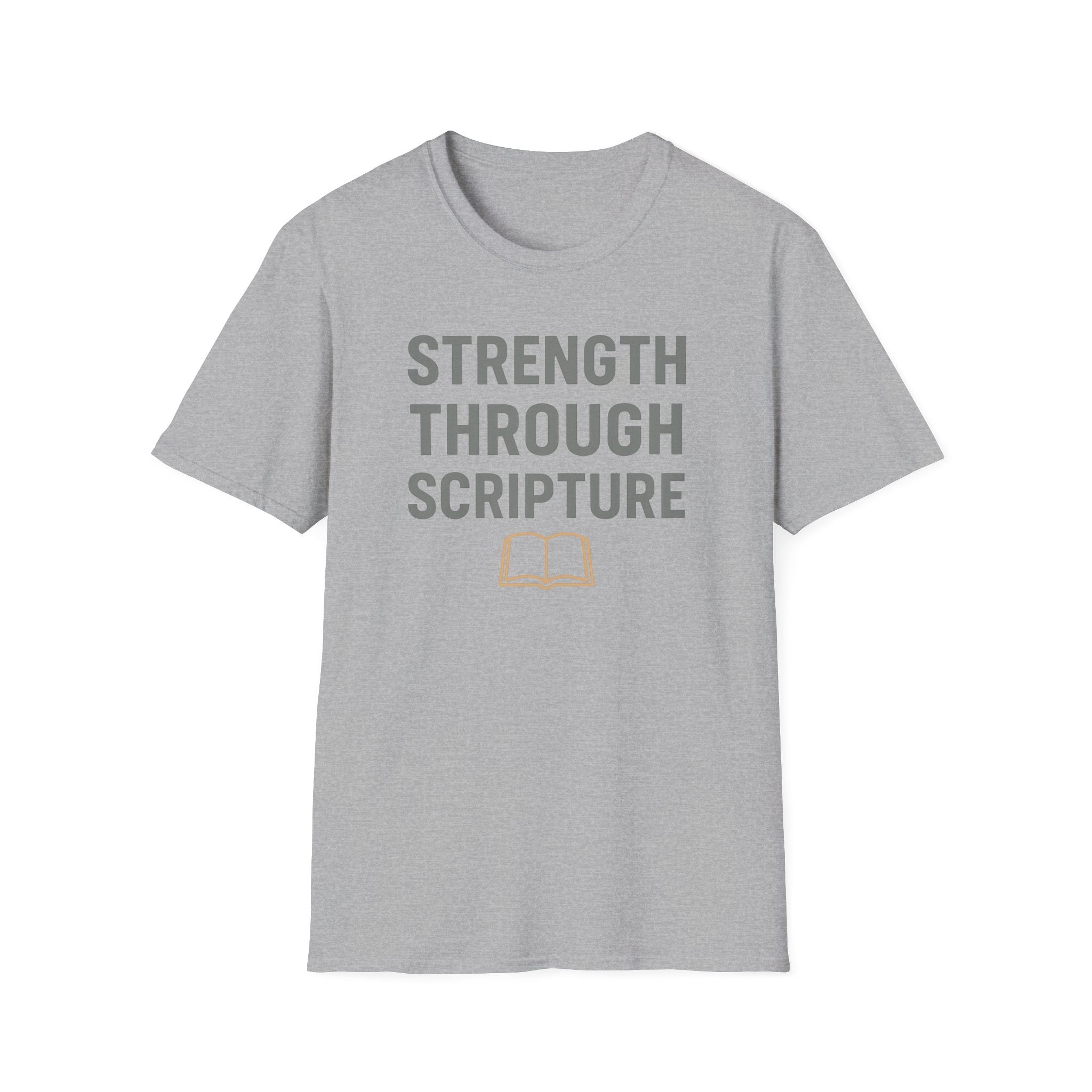 Strength Through Scripture – Bold Faith & Fitness Statement Tshirt