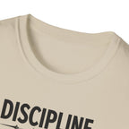 Discipline > Motivation – Barbell Edition T-Shirt