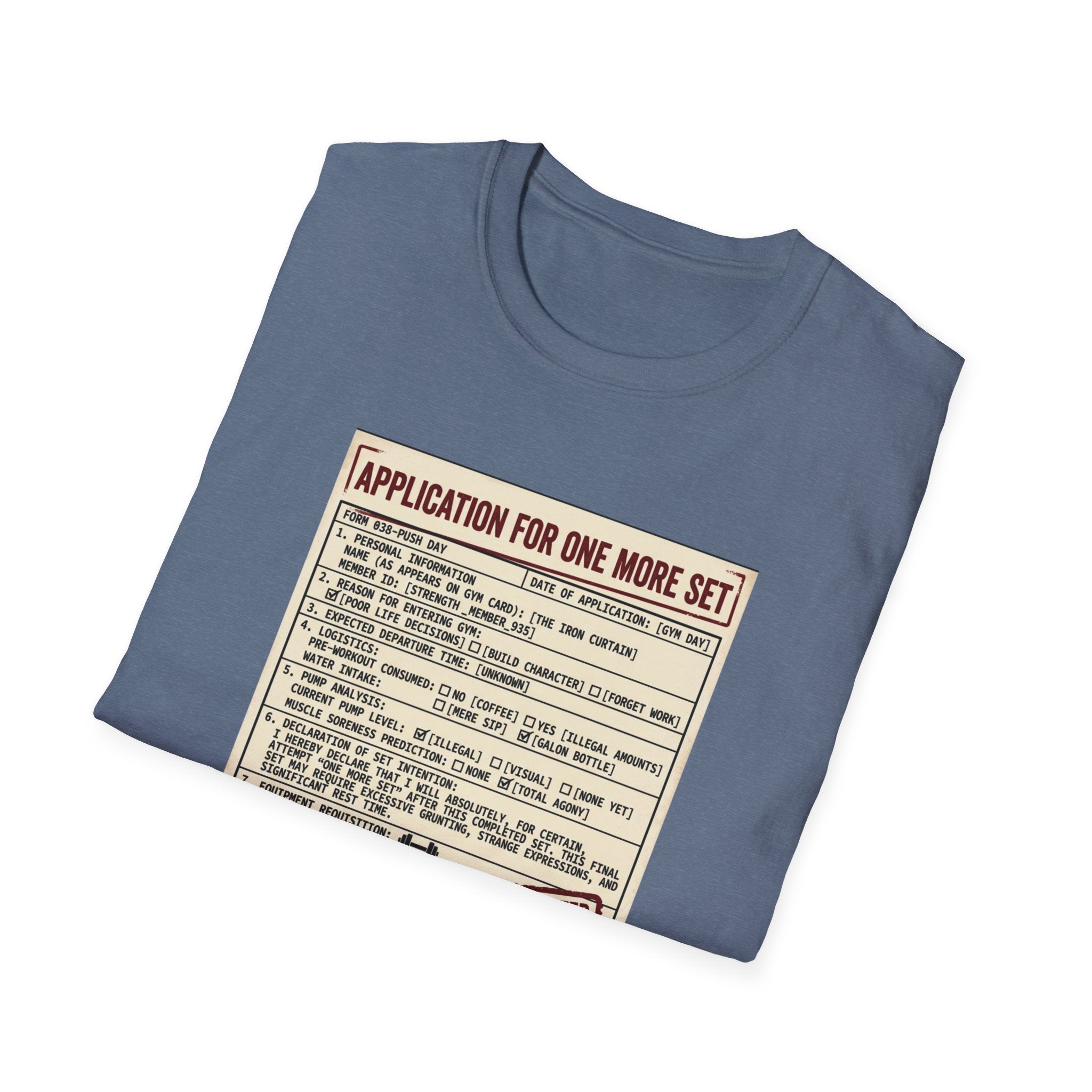 Application for one more set -  Push day T-Shirt