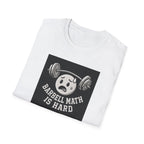 Barbell Math Is Hard – Confused Emoji Gym Tee T-Shirt