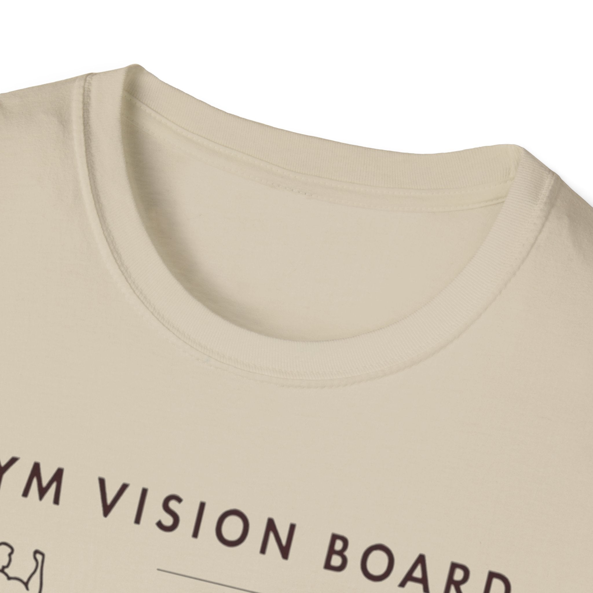 Gym Vision Board – Dark Mode Minimalist T-Shirt