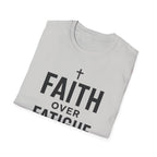 Faith Over Fatigue – Cross & Endurance Bold Tshirt