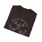 Holy Spirit. Heavy Weights. – Crossed Barbells Emblem Tshirt