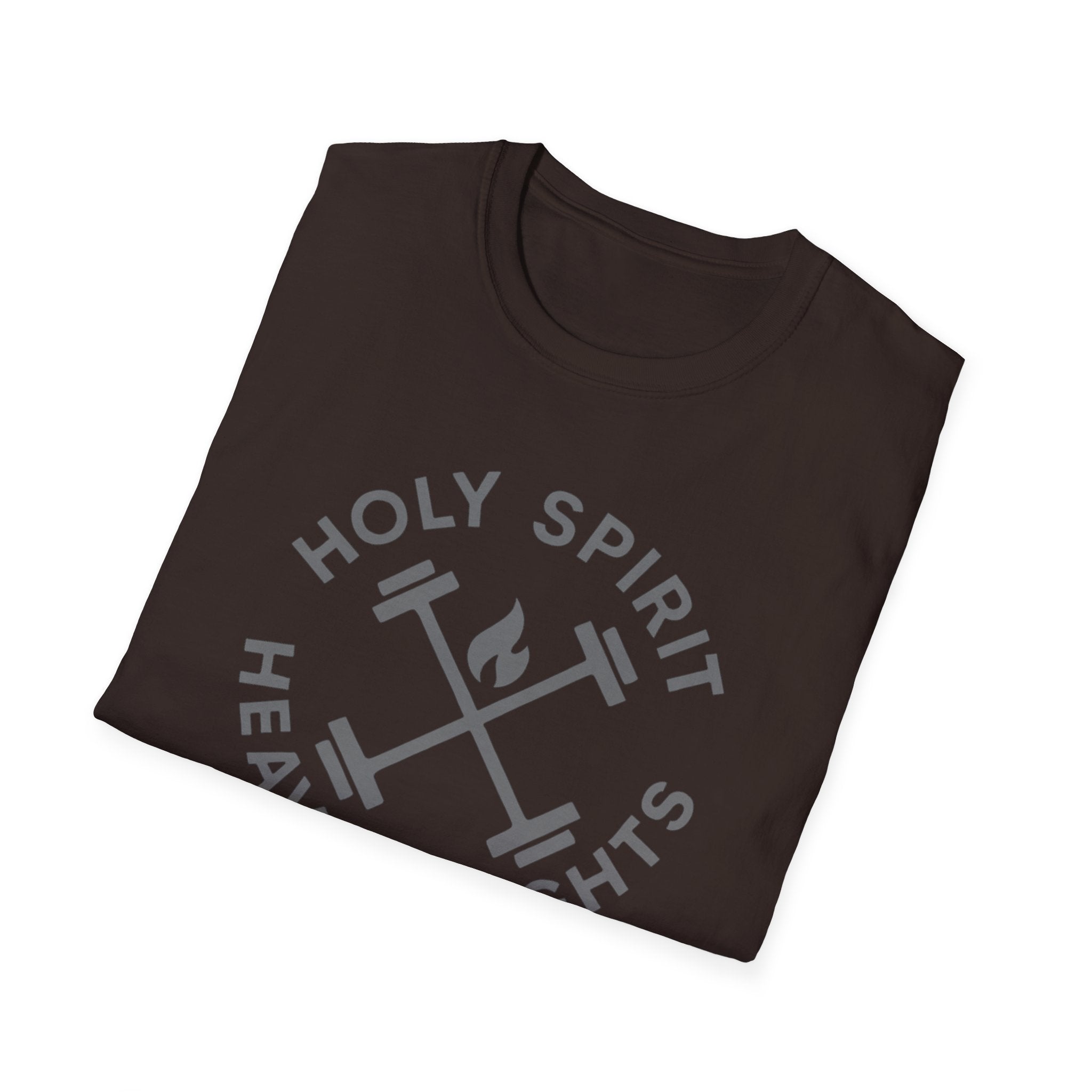 Holy Spirit. Heavy Weights. – Crossed Barbells Emblem Tshirt
