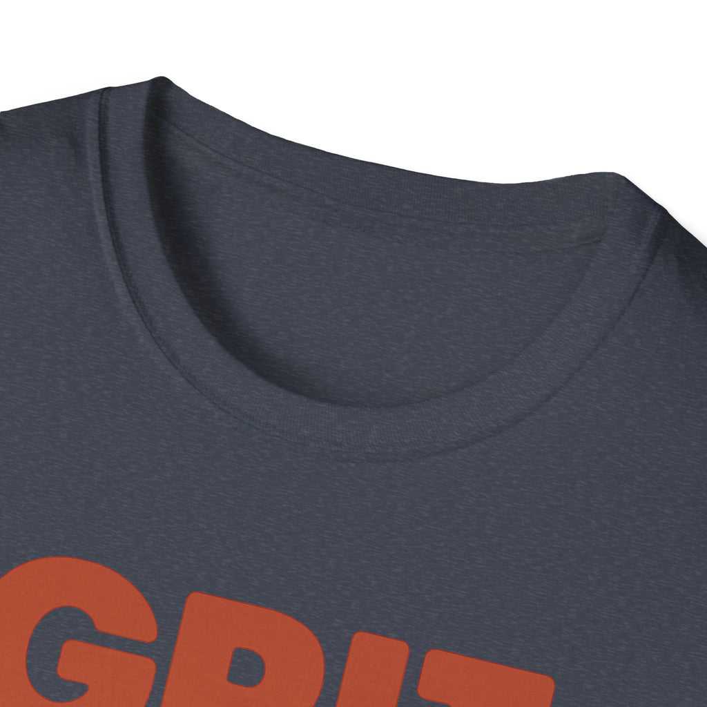 Grit Is a Muscle – Bold Block Statement T-Shirt