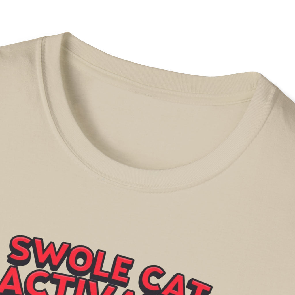 Swole Cat Activated – Pre-Workout Pouncer Edition T-Shirt