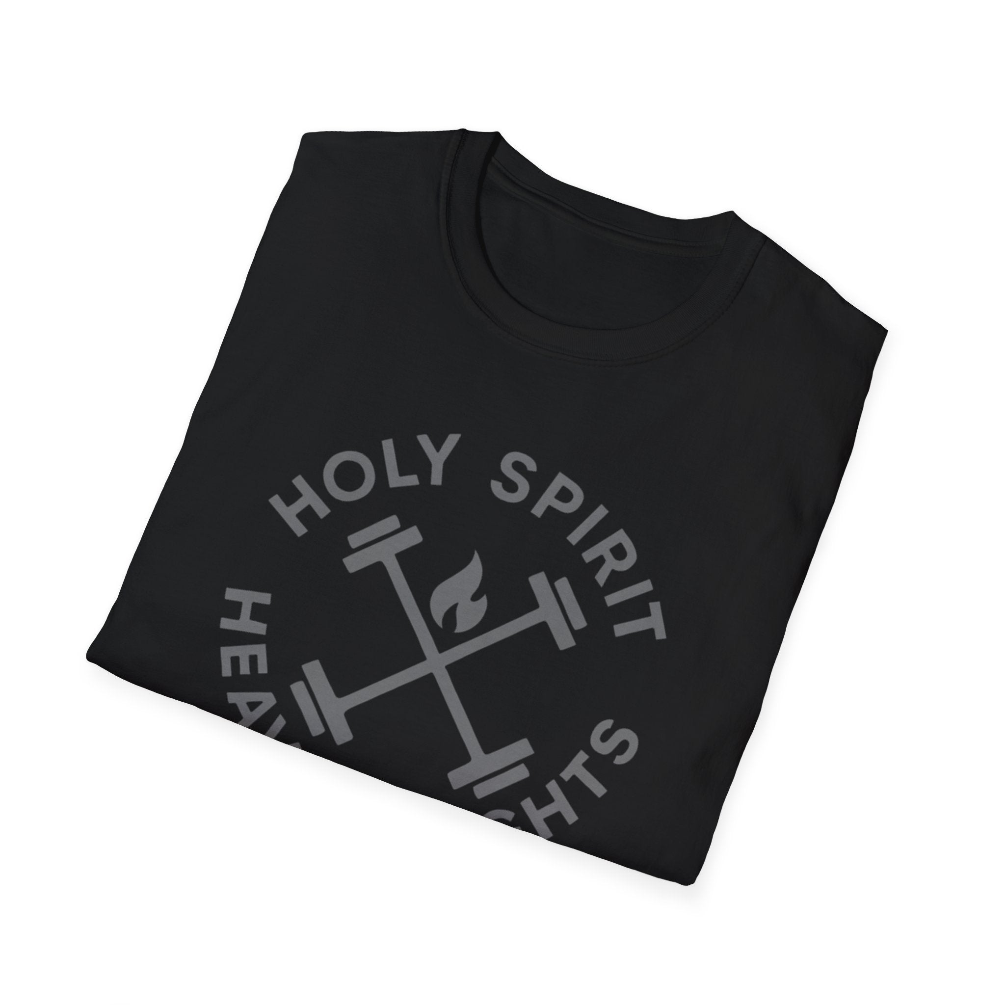 Holy Spirit. Heavy Weights. – Crossed Barbells Emblem Tshirt