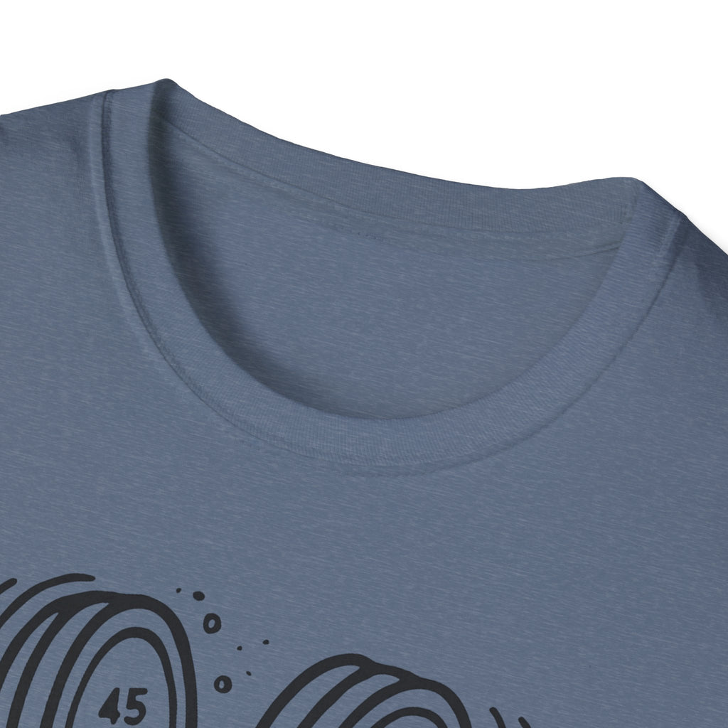 Counting Plates Counts as Cardio – Barbell Humor T-Shirt