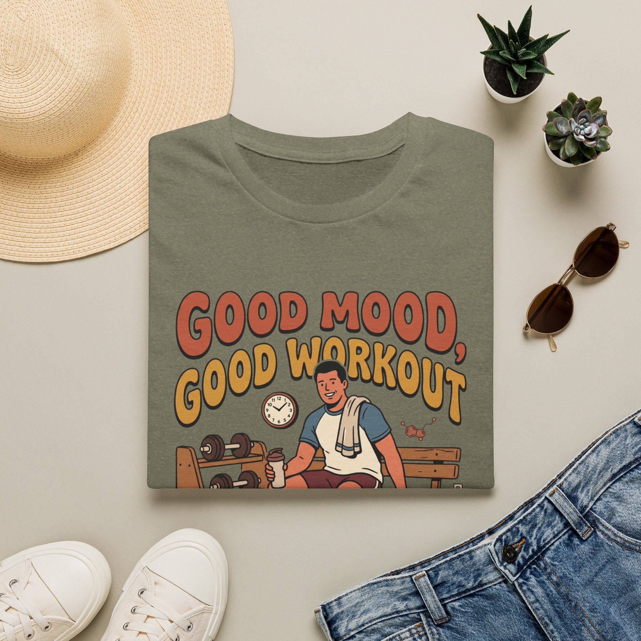 Good mood, Good Workouts T-Shirt