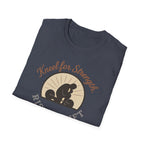 Kneel for Strength. Rise to Lift. – Faith-Fueled Power  Tshirt