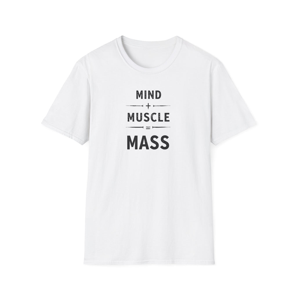 Mind + Muscle = Mass – Equation T-Shirt