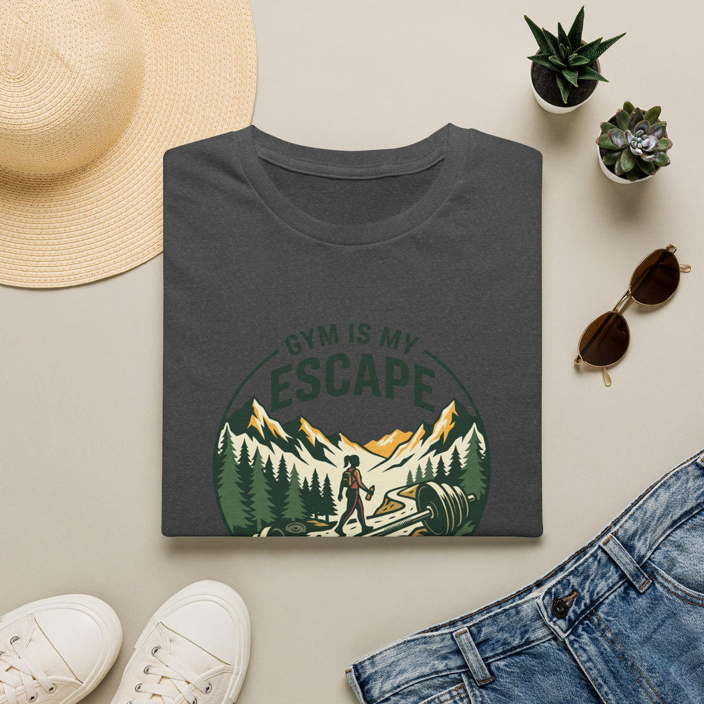 Gym is my escape - Adventure style T-Shirt