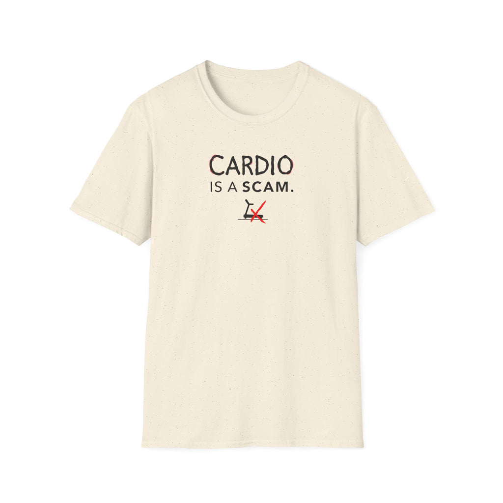 Cardio Is a Scam typo T-Shirt