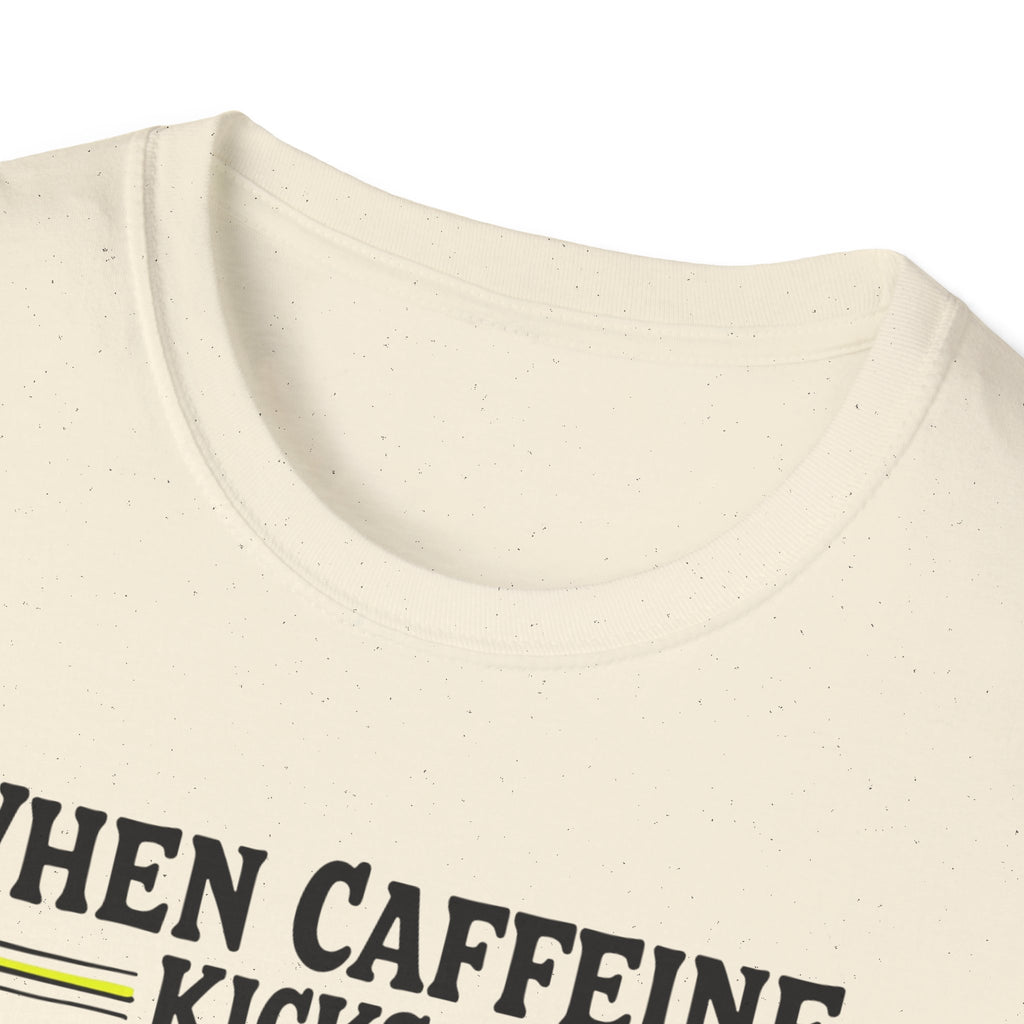 When Caffeine Kicks In – Comic Pop Brain Burst T-Shirt