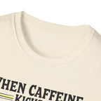 When Caffeine Kicks In – Comic Pop Brain Burst T-Shirt