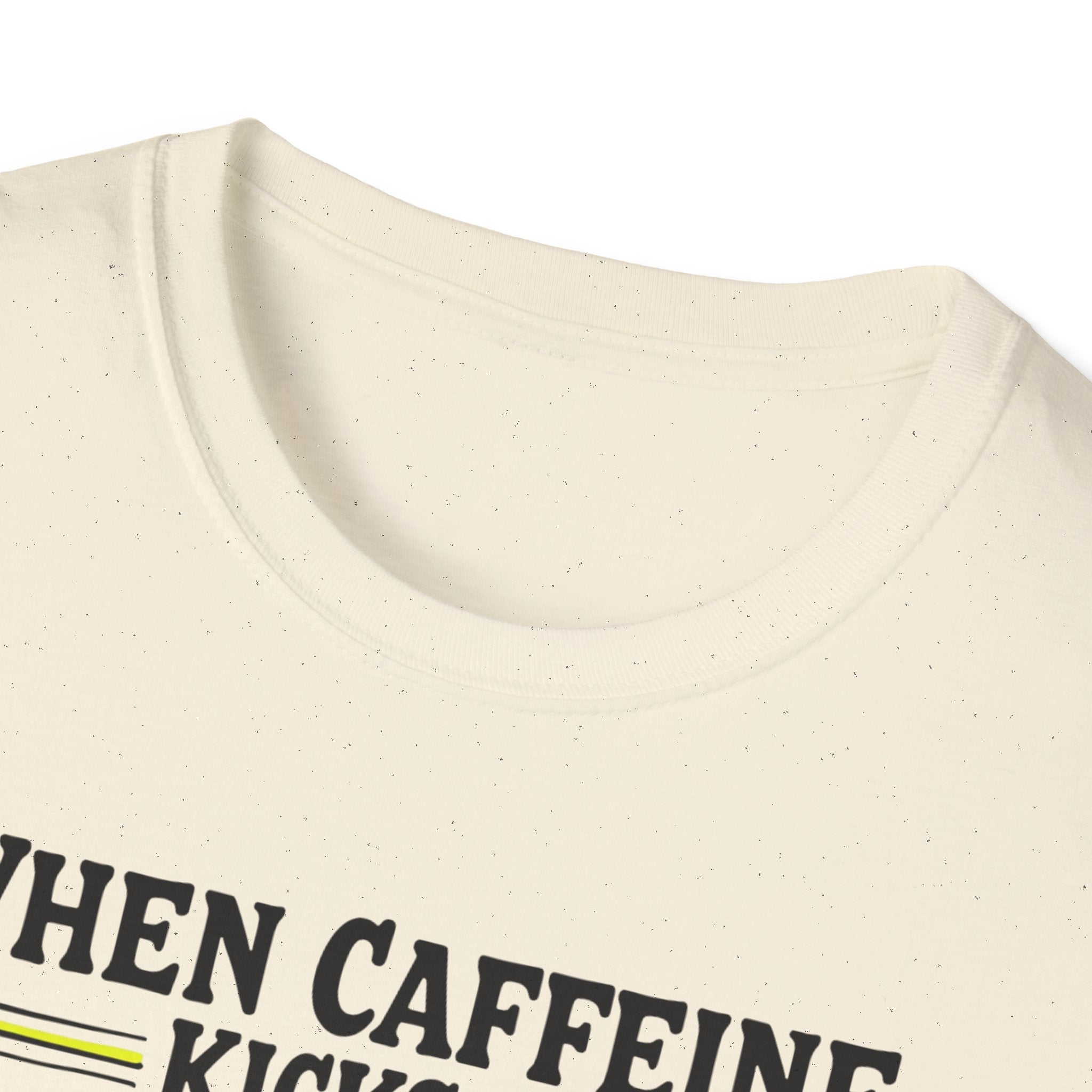 When Caffeine Kicks In – Comic Pop Brain Burst T-Shirt