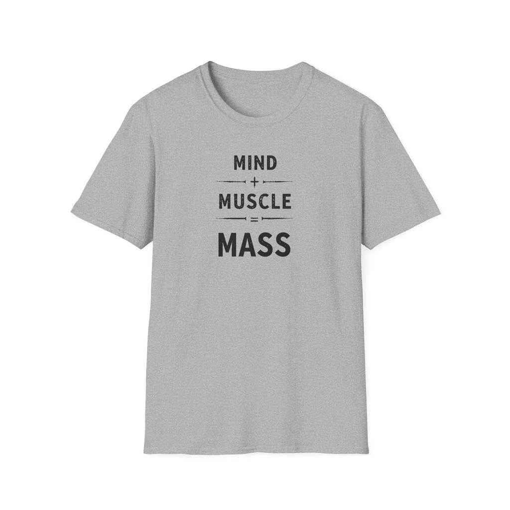 Mind + Muscle = Mass – Equation T-Shirt