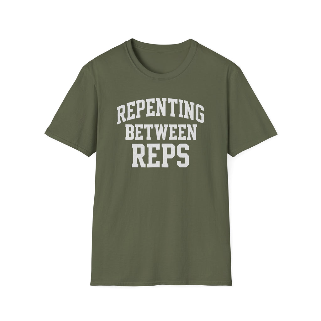 Repenting Between Reps – Bold Faith & Fitness  Tshirt