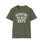 Repenting Between Reps – Bold Faith & Fitness  Tshirt
