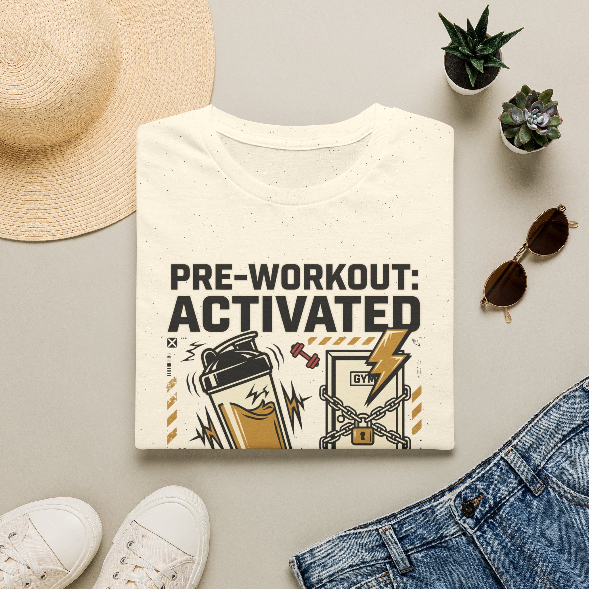 Pre workout : Activated, Gym : Closed T-Shirt