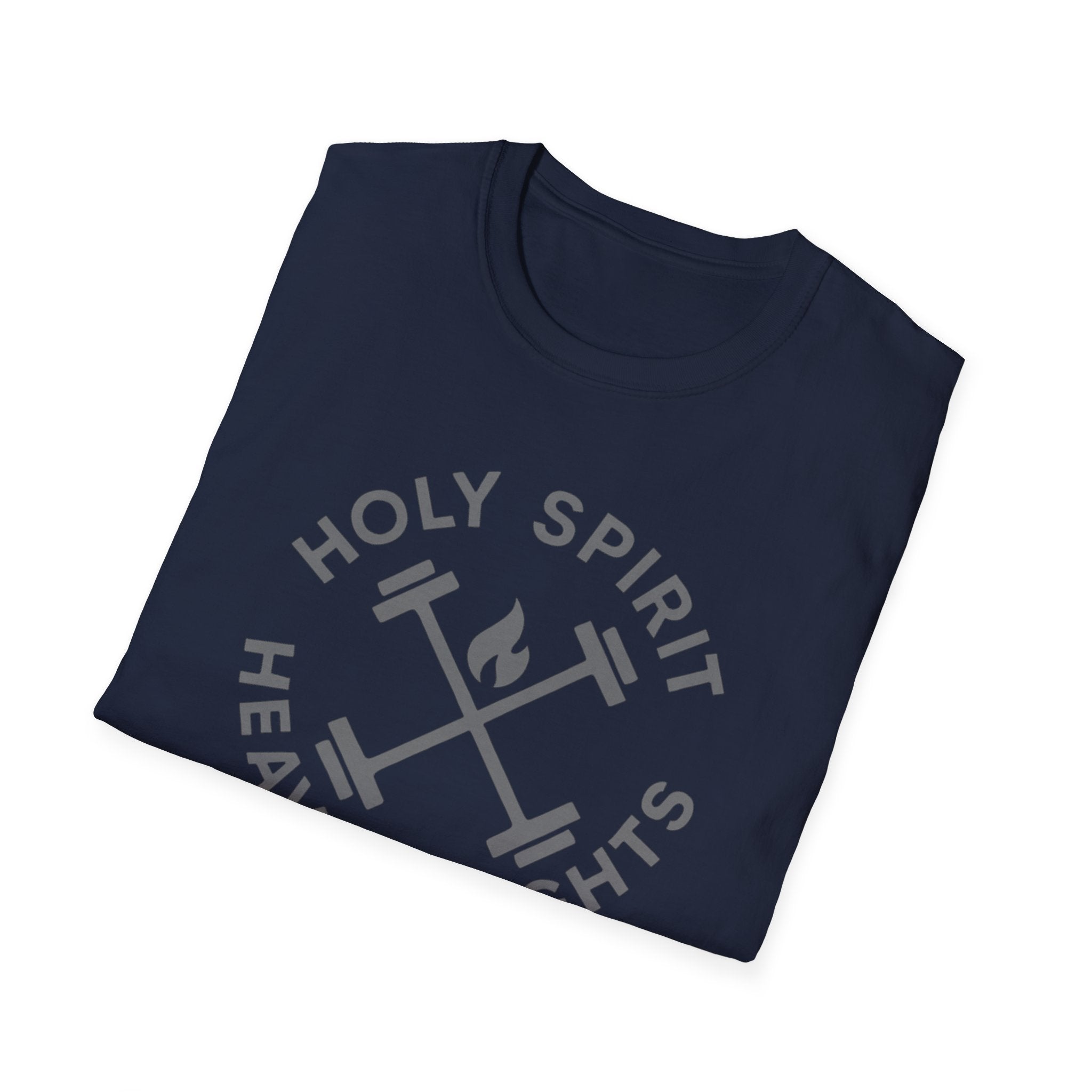 Holy Spirit. Heavy Weights. – Crossed Barbells Emblem Tshirt
