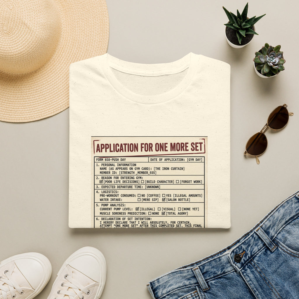 Application for one more set -  Push day T-Shirt