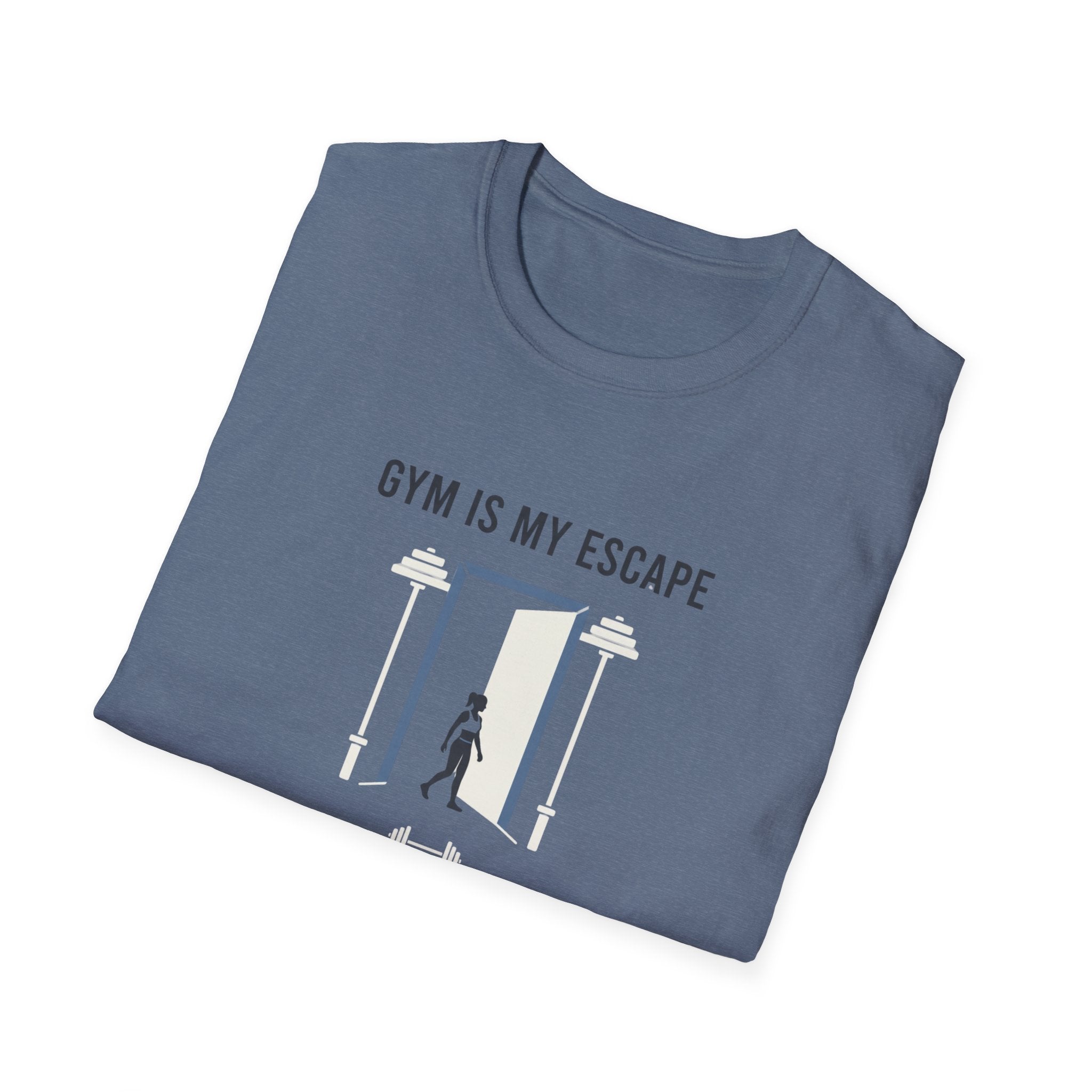 Gym is my escape - Minimalistic T-Shirt
