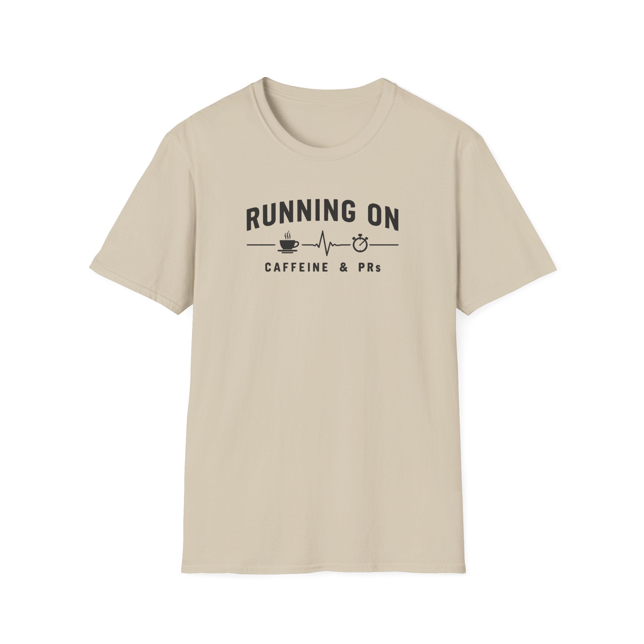 Running on Caffeine & PRs – Minimal Strength Mode T-Shirt