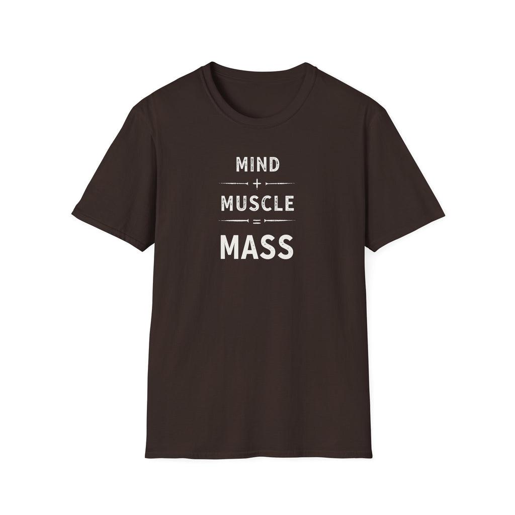 Mind + Muscle = Mass – Equation T-Shirt