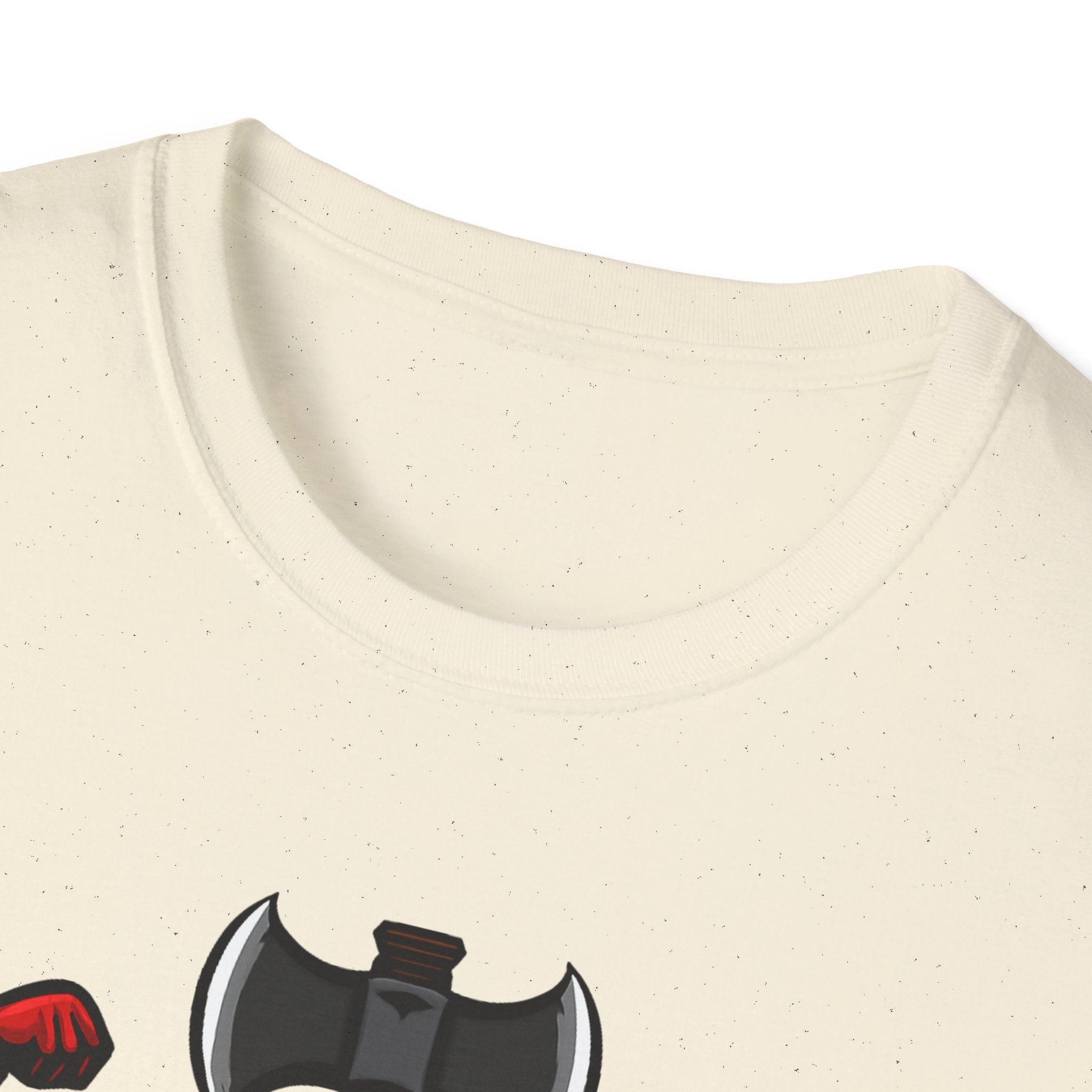 Flexecutioner – Muscular Axe Warrior Emblem T-Shirt