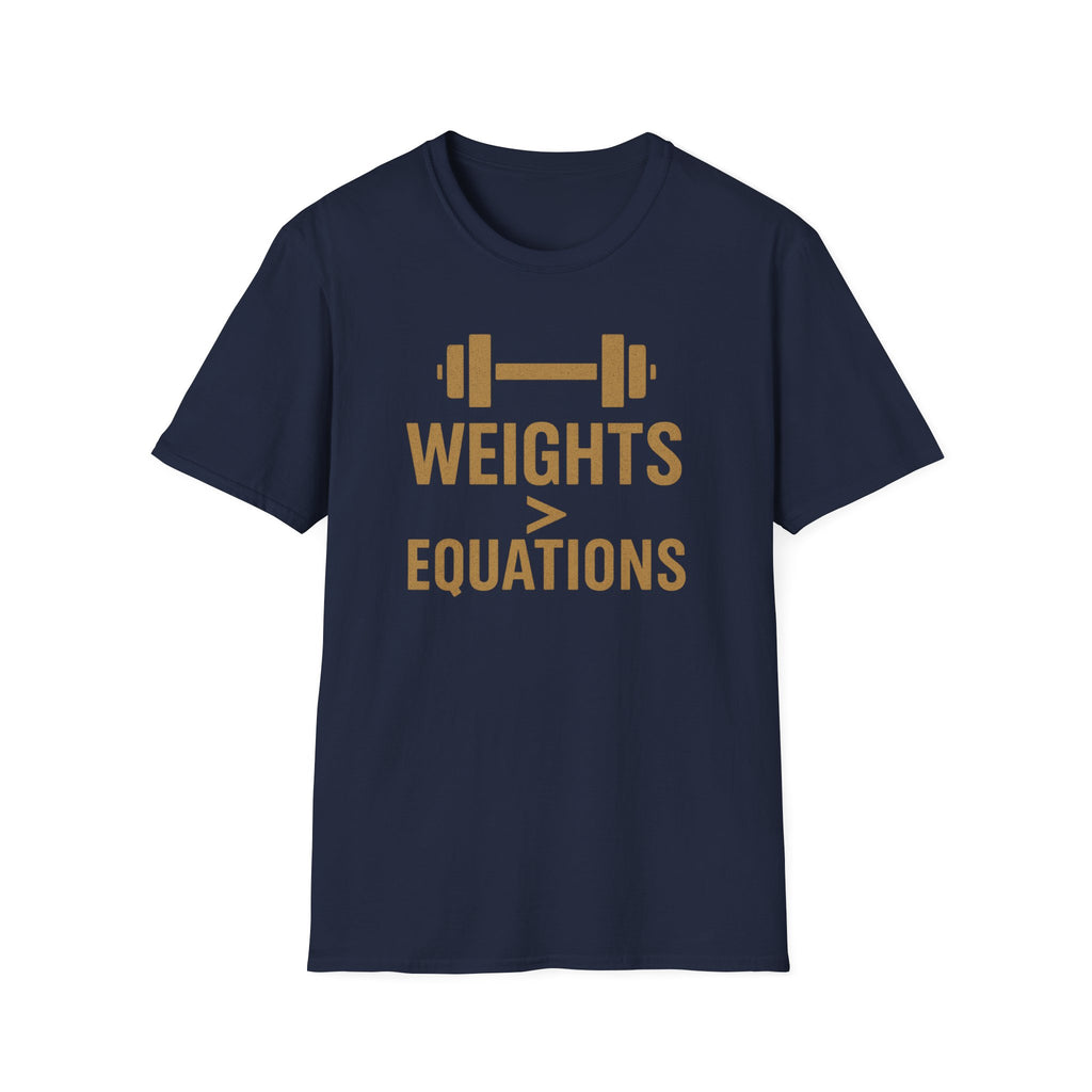 Weights > Equations – Glow Mode Edition T-Shirt