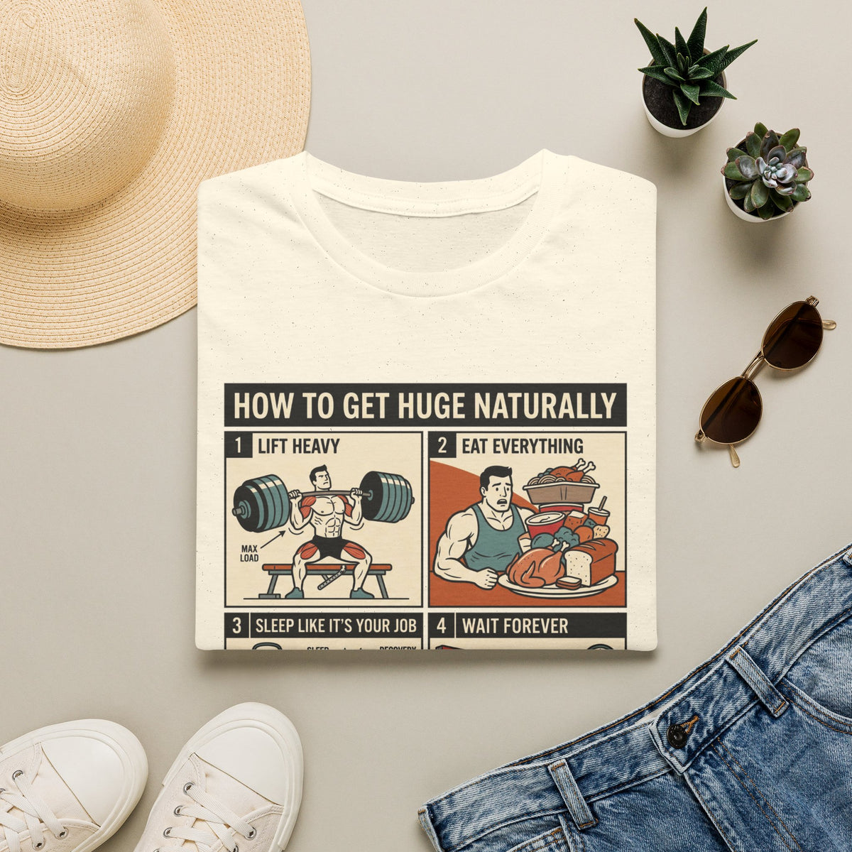 How to get huge naturally T-Shirt