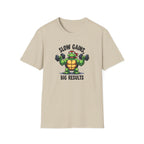 Slow Gains, Big Results – Turtle Power Edition T-Shirt