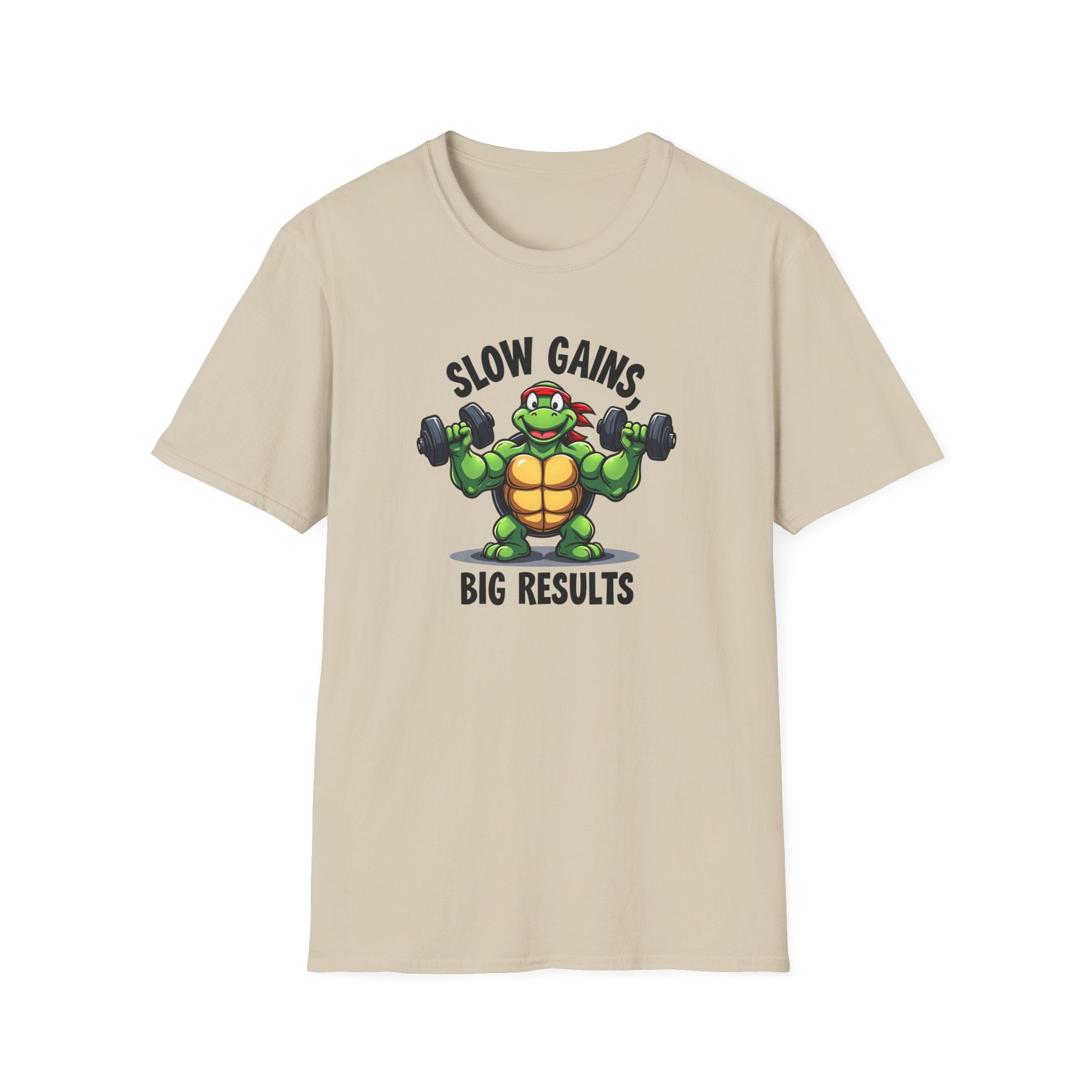 Slow Gains, Big Results – Turtle Power Edition T-Shirt