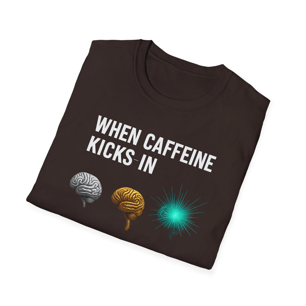 When Caffeine Kicks In – Brain Upgrade Sequence T-Shirt