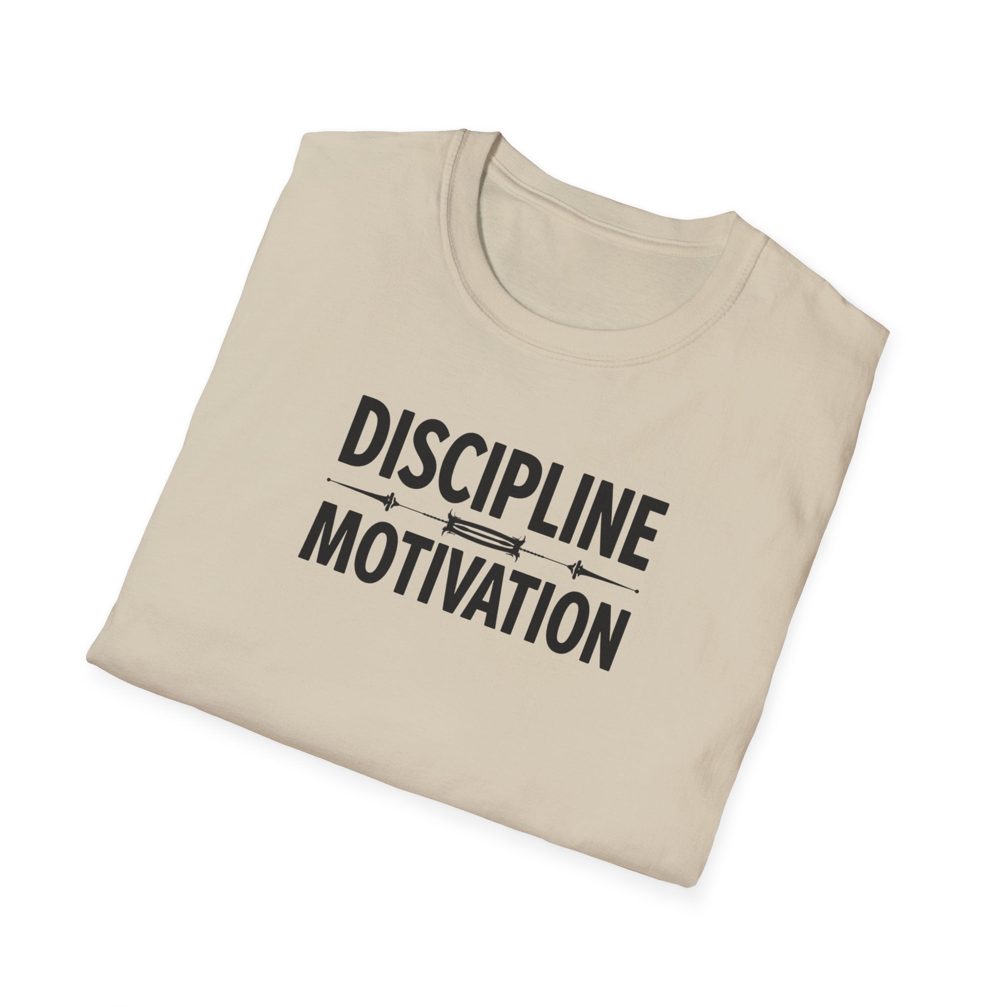 Discipline > Motivation – Barbell Edition T-Shirt