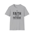 Faith Over Fatigue – Cross & Endurance Bold Tshirt