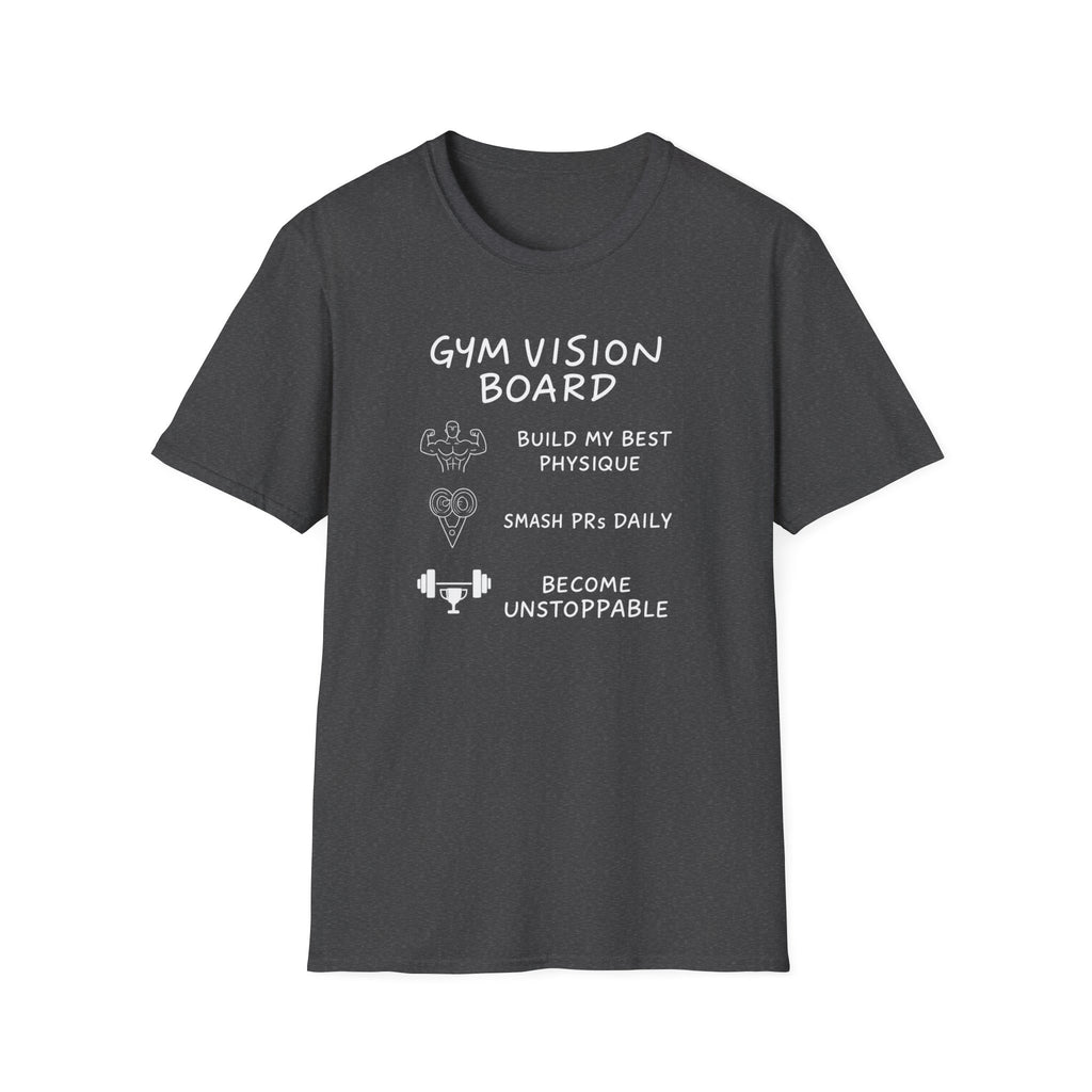 Gym Vision Board – Neon Goals Edition T-Shirt