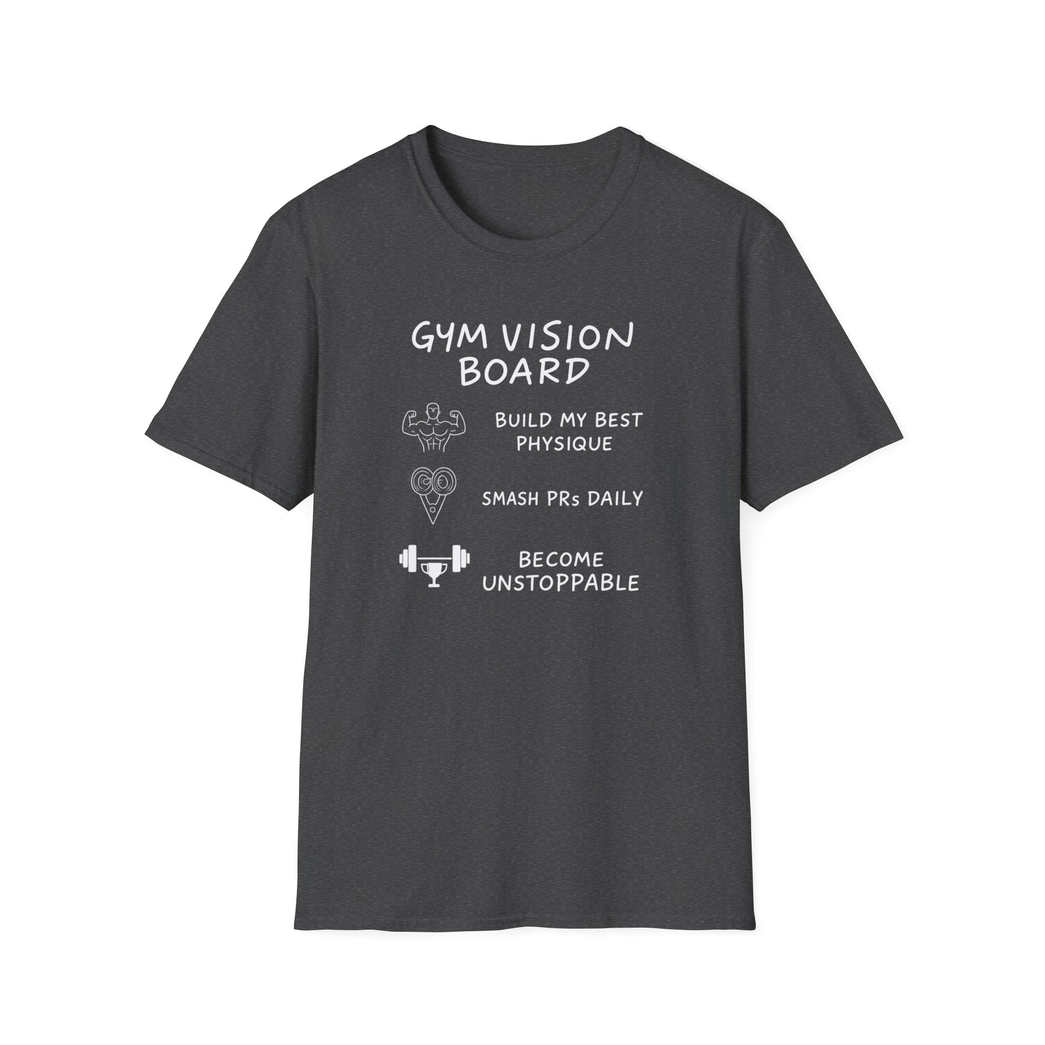 Gym Vision Board – Neon Goals Edition T-Shirt