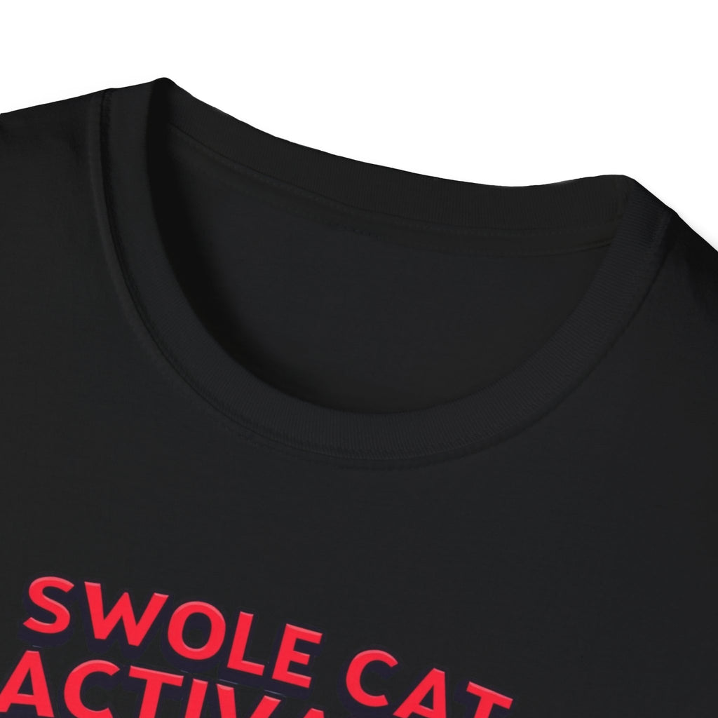 Swole Cat Activated – Pre-Workout Pouncer Edition T-Shirt