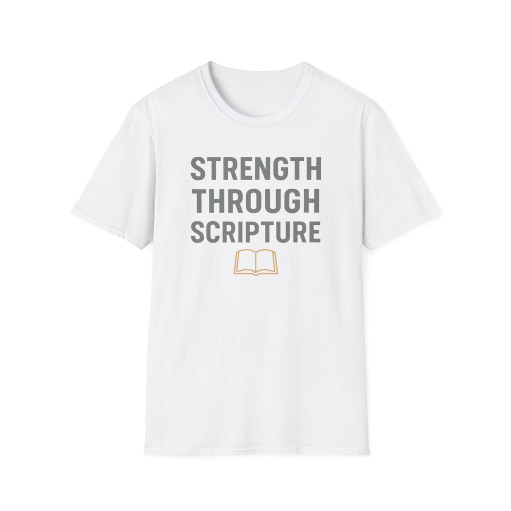 Strength Through Scripture – Bold Faith & Fitness Statement Tshirt
