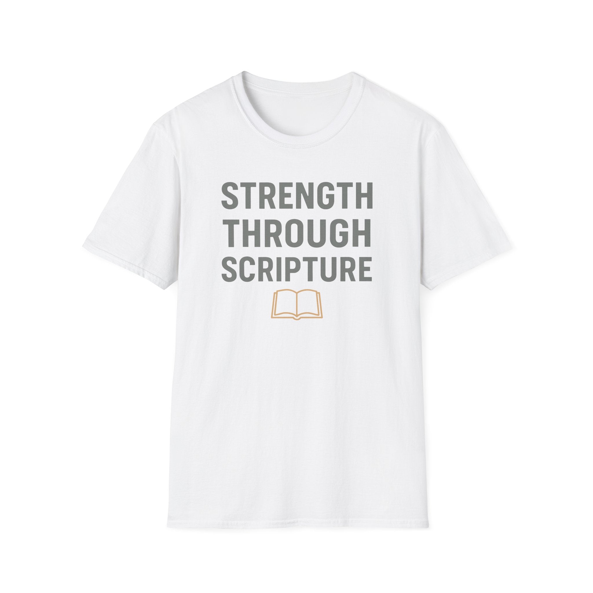 Strength Through Scripture – Bold Faith & Fitness Statement Tshirt