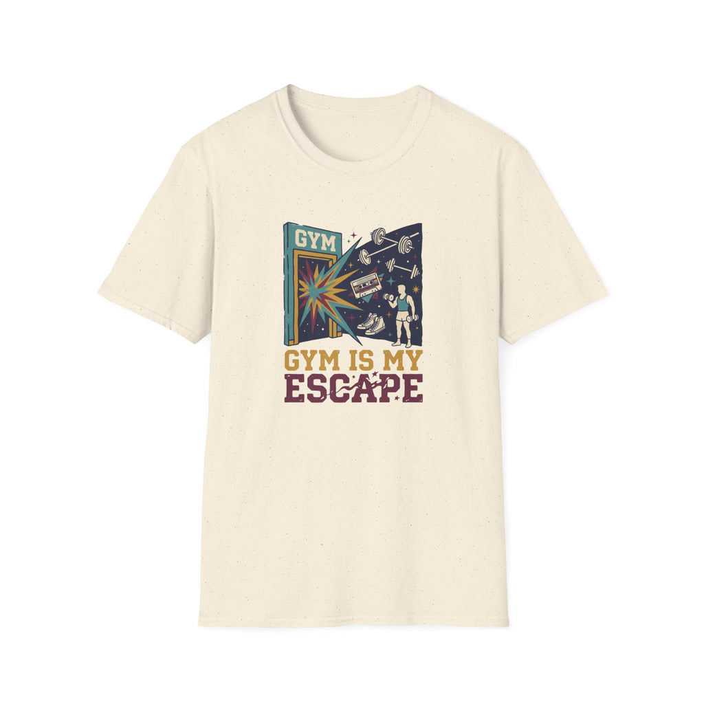 Gym is my escape - colorful T-Shirt