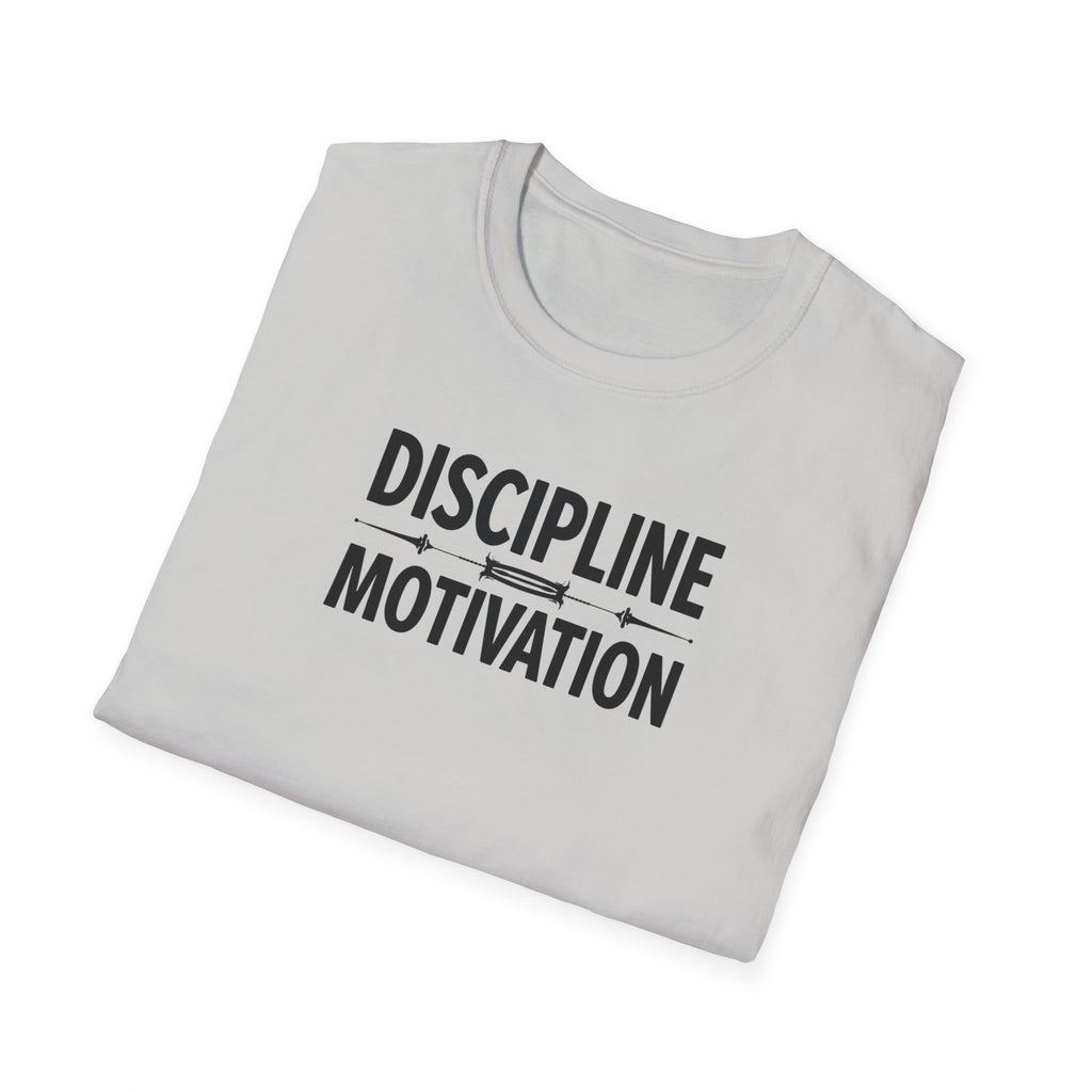 Discipline > Motivation – Barbell Edition T-Shirt