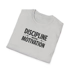 Discipline > Motivation – Barbell Edition T-Shirt