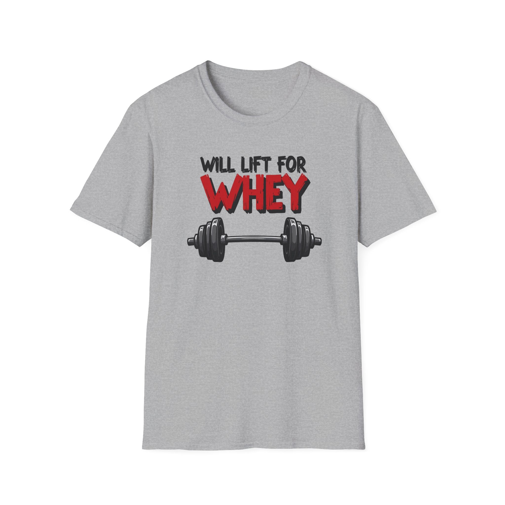 Will Lift for Whey – Barbell Edition T-Shirt