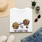 At least the barbell stays T-Shirt