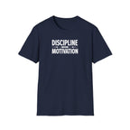 Discipline > Motivation – Barbell Edition T-Shirt